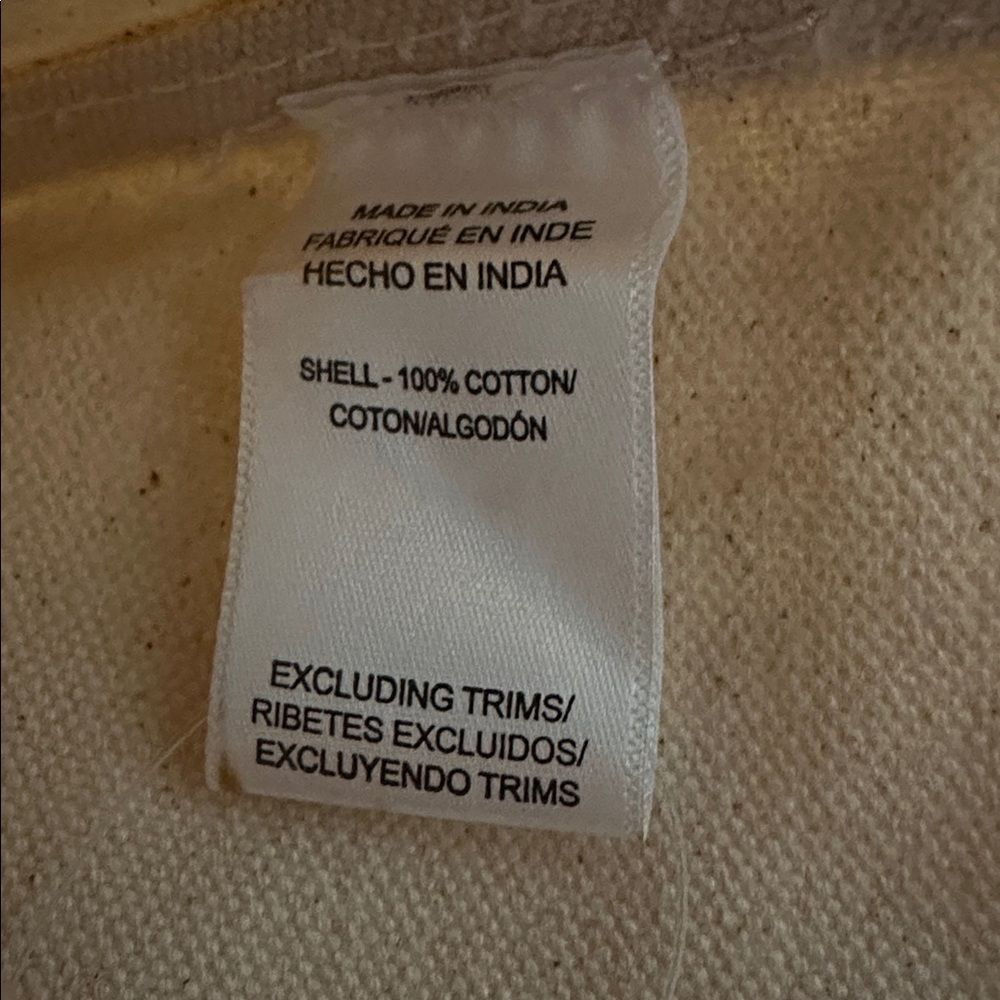 Anthropologie The Hartley Bloody Mary Beaded Cocktail Mini Cotton Canvas Tote - Picture 14 of 16